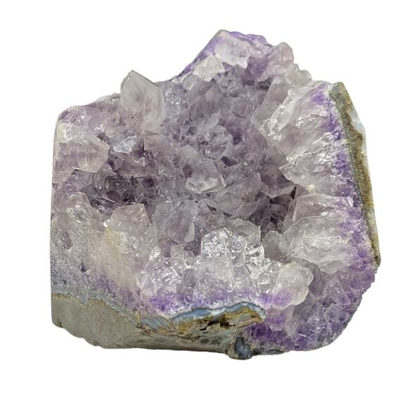 Amethyst Crystal Flat Cut Base Cluster Geode Natural Stone Druzy Cave - Picture 3 of 12